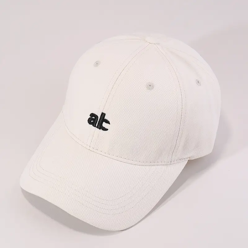 Women Japanese Letter Embroidery Cap White Black - Image 5