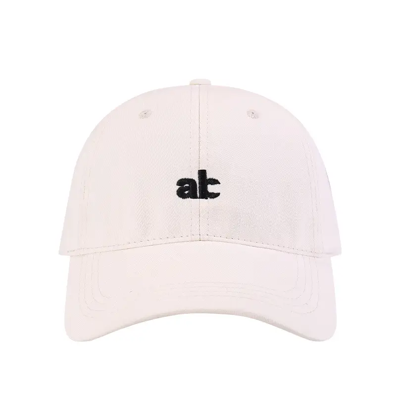 Women Japanese Letter Embroidery Cap White Black - Image 7