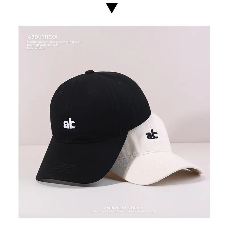 Women Japanese Letter Embroidery Cap White Black — feature 5