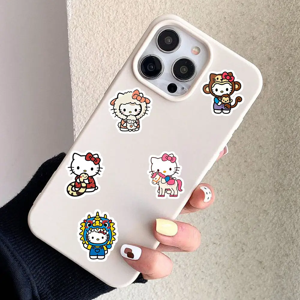 100 Pieces of Kitty Cat Original Hand-Painted Graffiti Stickers DIY Decorative Water Cup Tablet Handbook Waterproof Stickers — feature 7