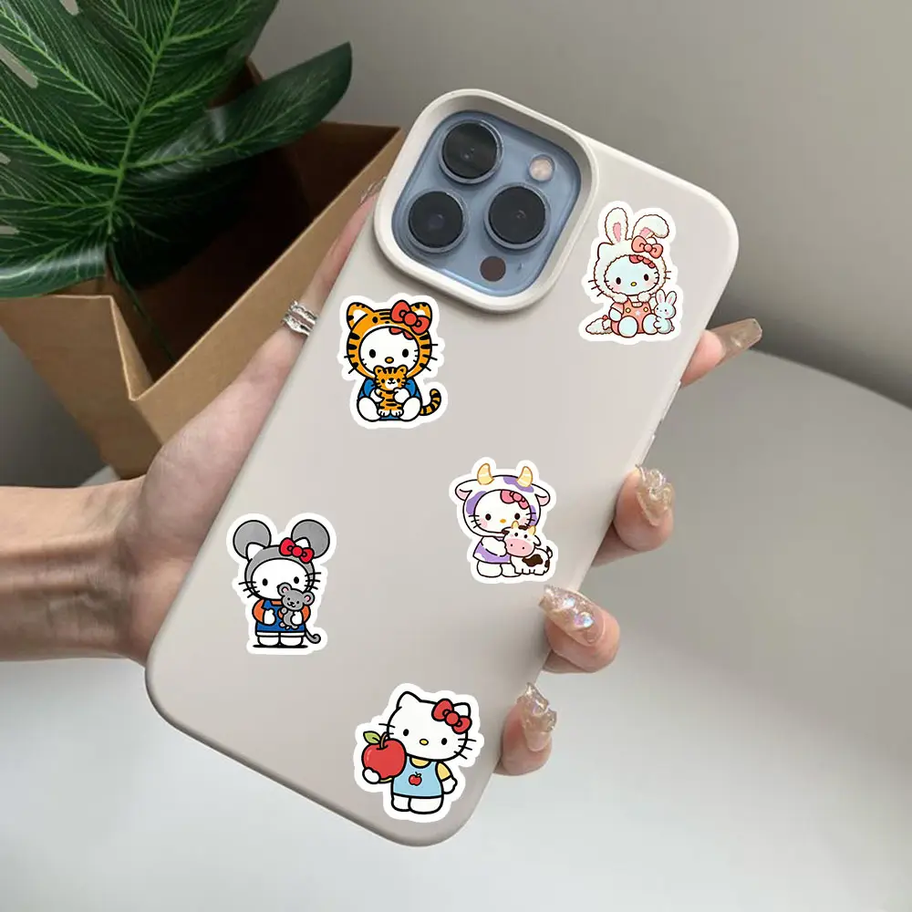 100 Pieces of Kitty Cat Original Hand-Painted Graffiti Stickers DIY Decorative Water Cup Tablet Handbook Waterproof Stickers — feature 8