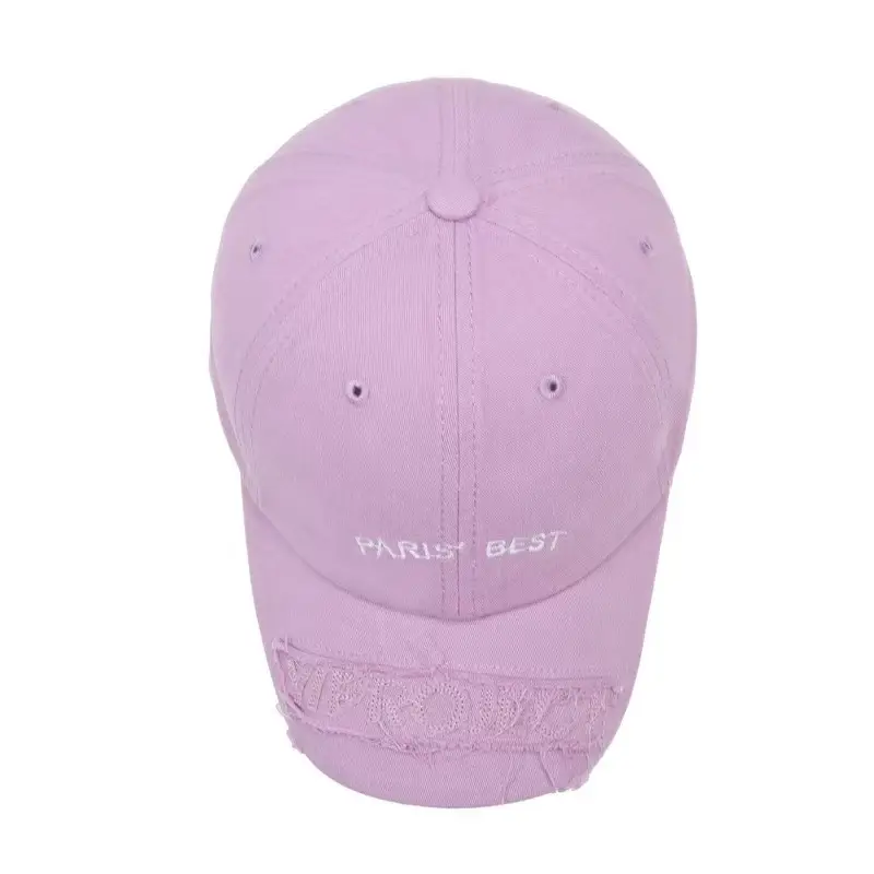 Red Paris Best Embroidered Baseball Cap for Women