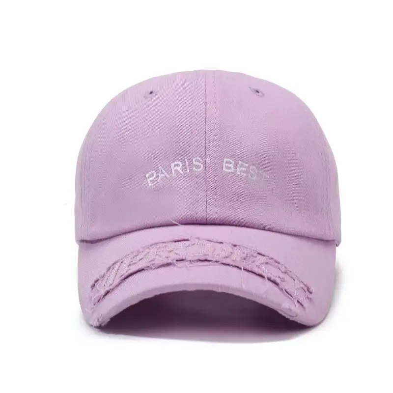 Red Paris Best Embroidered Baseball Cap for Women
