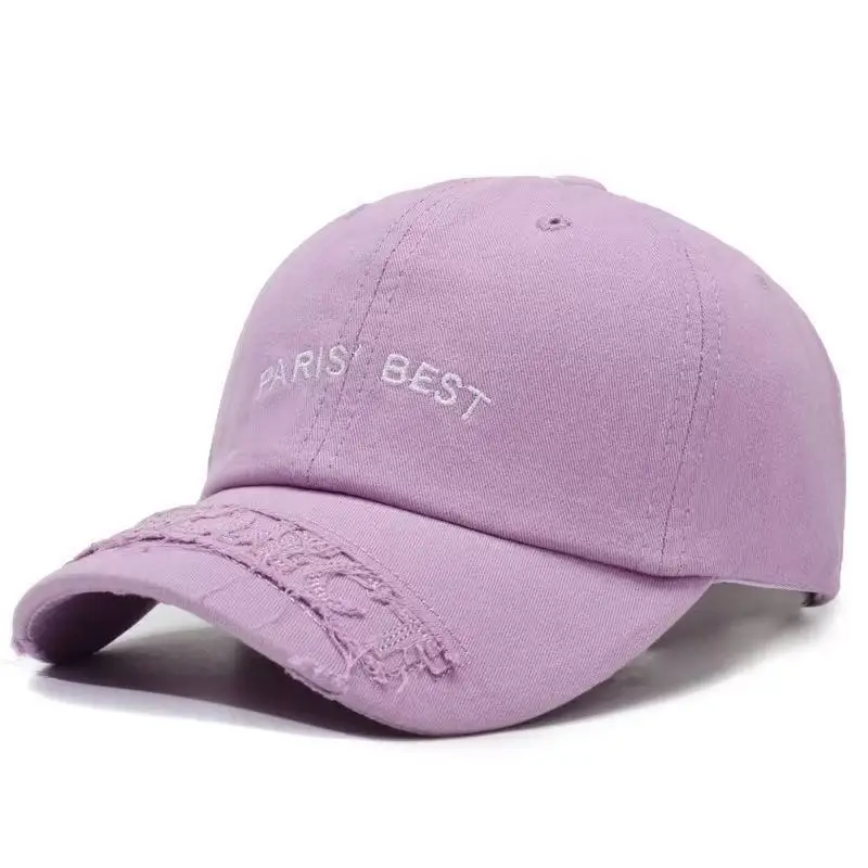 Red Paris Best Embroidered Baseball Cap for Women