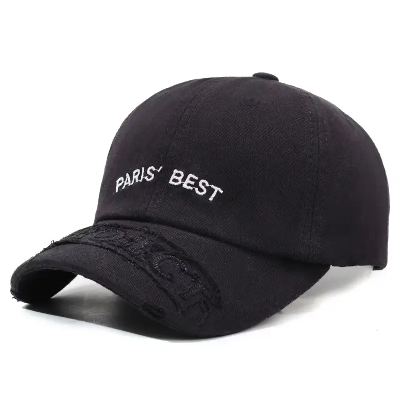 Red Paris Best Embroidered Baseball Cap for Women