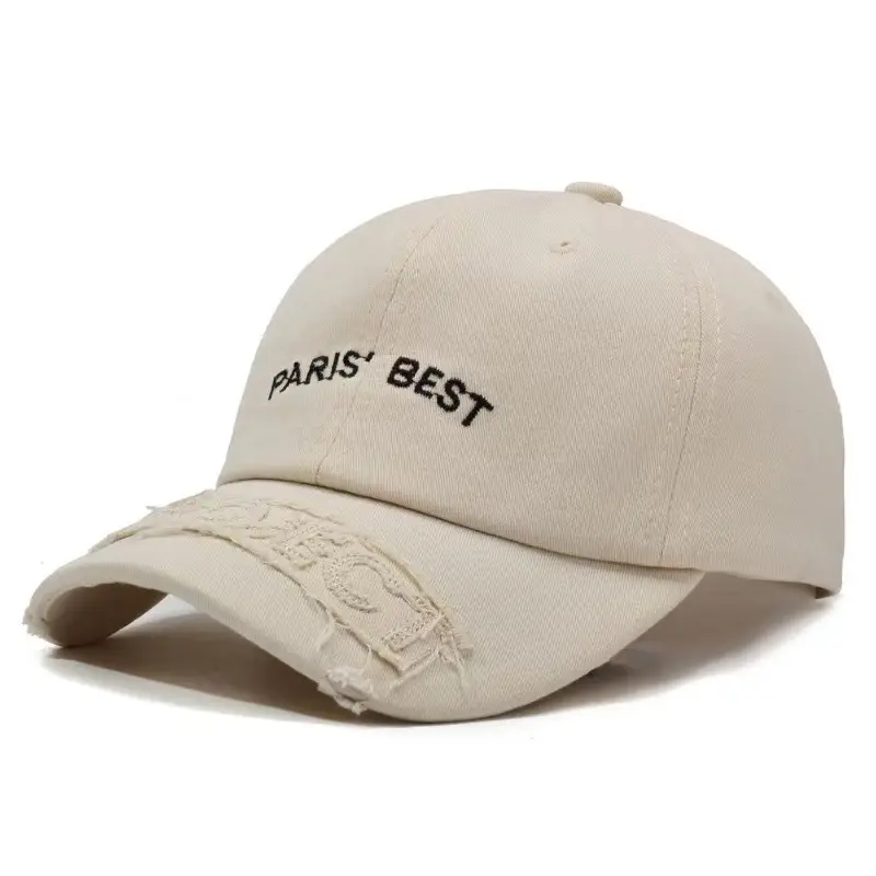Red Paris Best Embroidered Baseball Cap for Women
