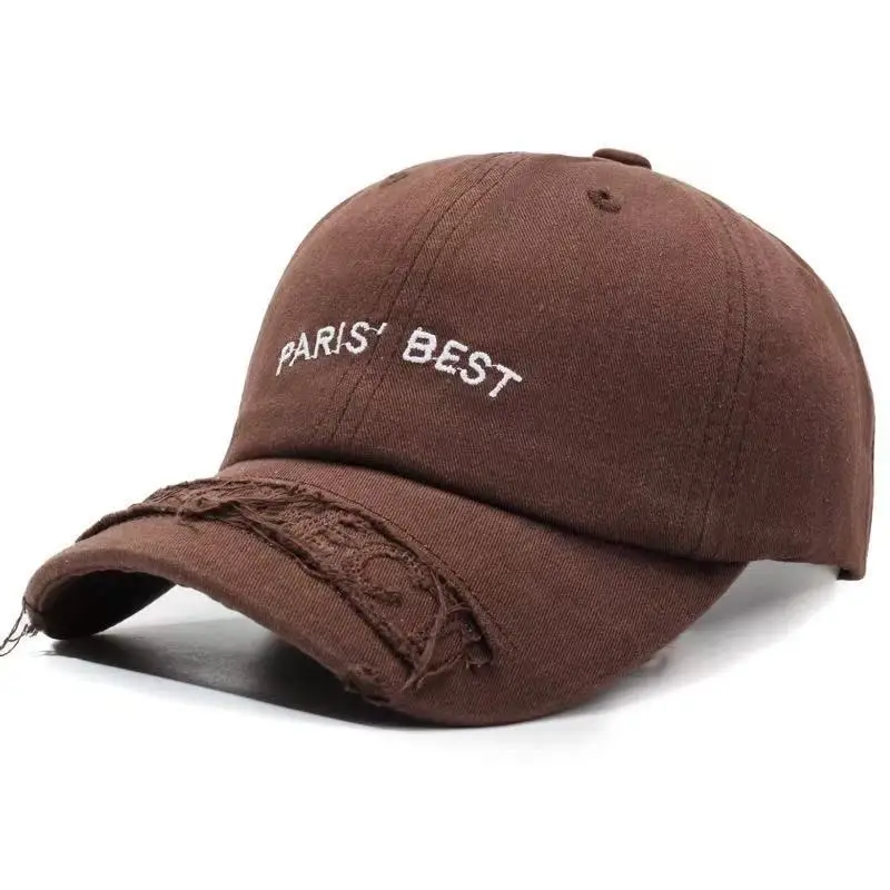 Red Paris Best Embroidered Baseball Cap for Women