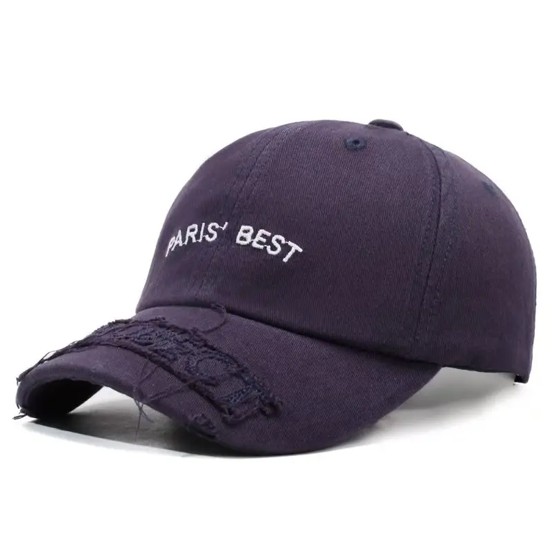 Red Paris Best Embroidered Baseball Cap for Women
