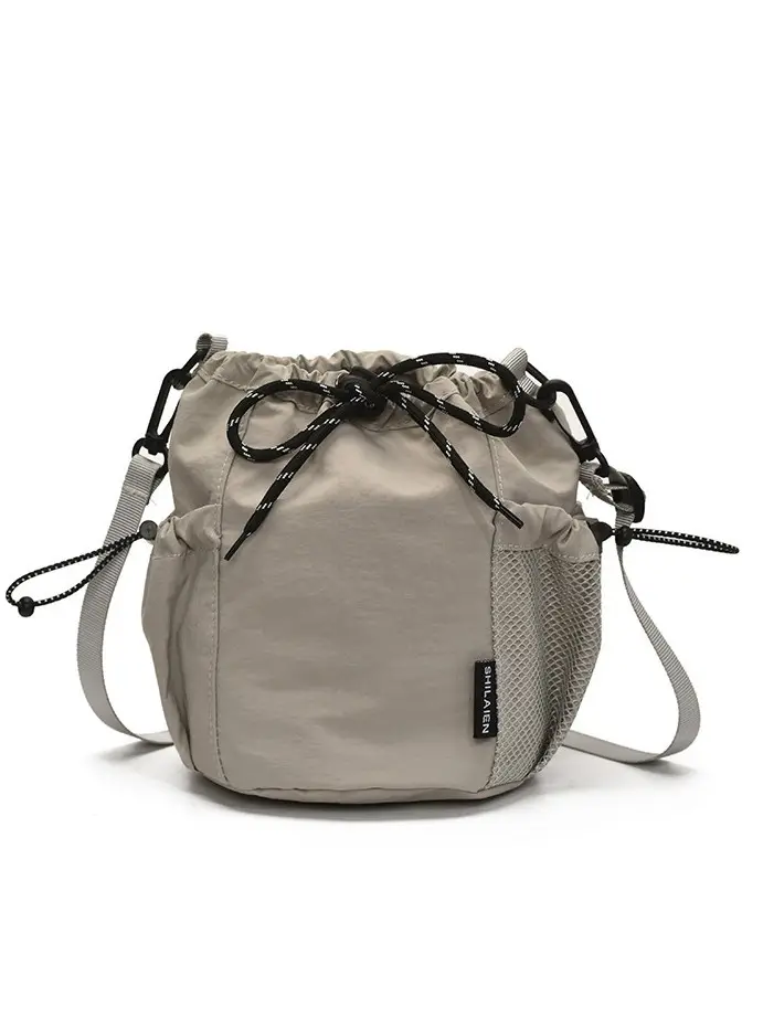Orange Crossbody Drawstring Bag for Women 2025