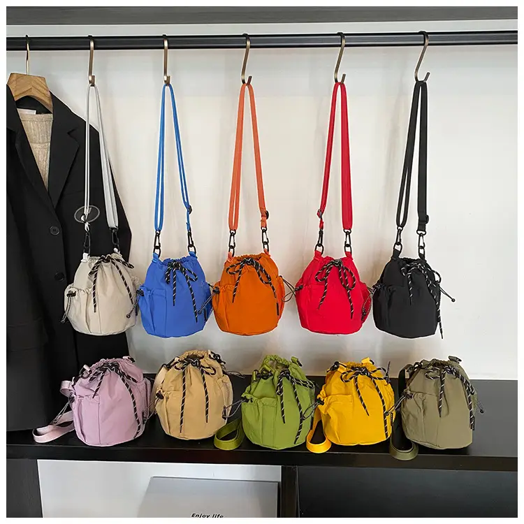 Orange Crossbody Drawstring Bag for Women 2025 — feature 1