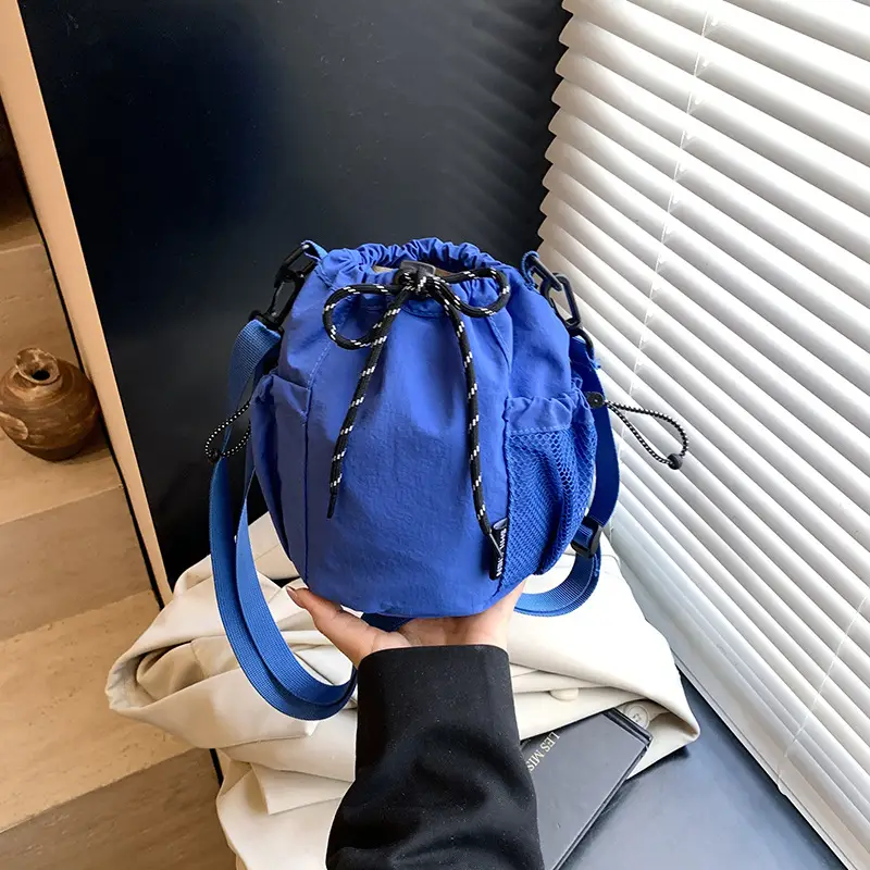 Orange Crossbody Drawstring Bag for Women 2025