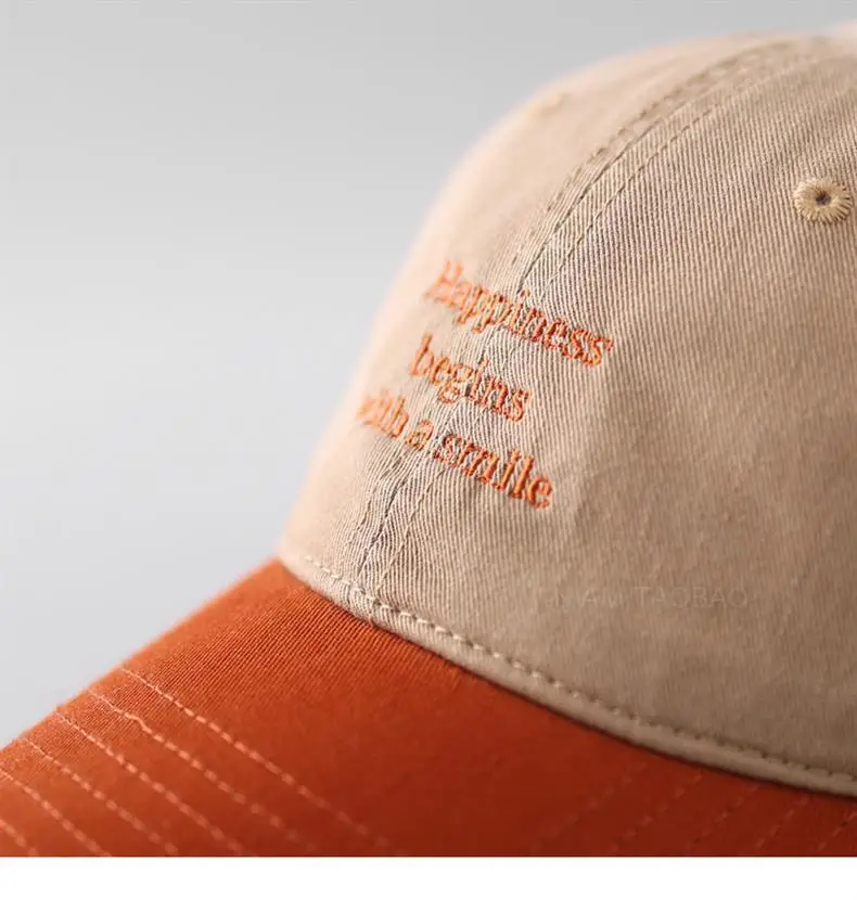 New Korean Style Letter Embroidered Baseball Cap for Men Women — feature 12