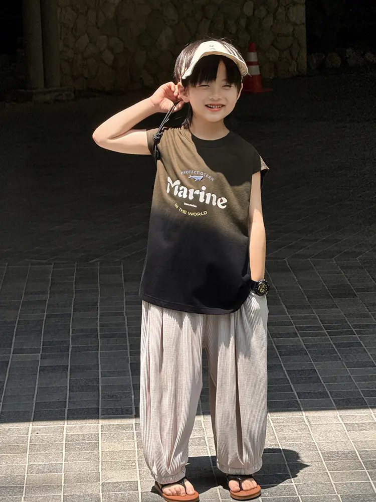Zhenpinxuan Kids' Boys Vests Pure Cotton Summer Sleeveless T-Shirts - Image 6
