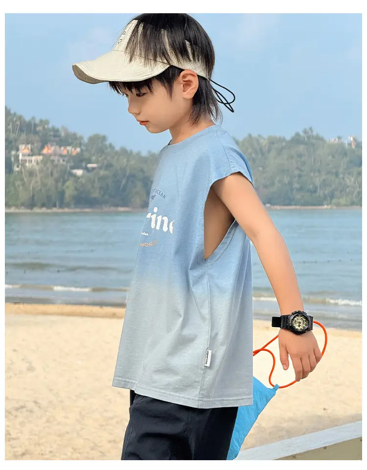 Zhenpinxuan Kids' Boys Vests Pure Cotton Summer Sleeveless T-Shirts — feature 18