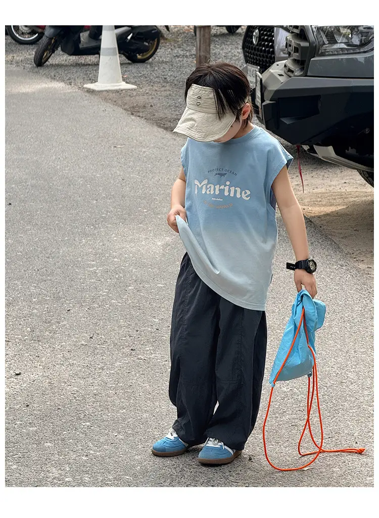 Zhenpinxuan Kids' Boys Vests Pure Cotton Summer Sleeveless T-Shirts — feature 19