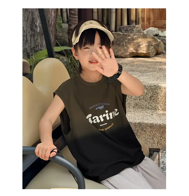 Zhenpinxuan Kids' Boys Vests Pure Cotton Summer Sleeveless T-Shirts — feature 29