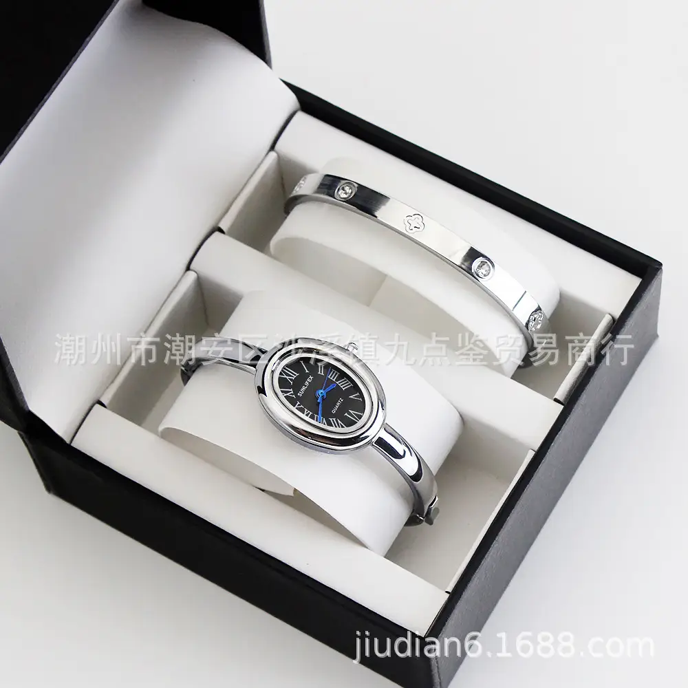 Gold Watch Set for Women Bracelet Compact Quartz Watch — feature 14