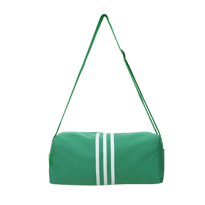 Unisex Striped Crossbody Bag Black Casual Travel