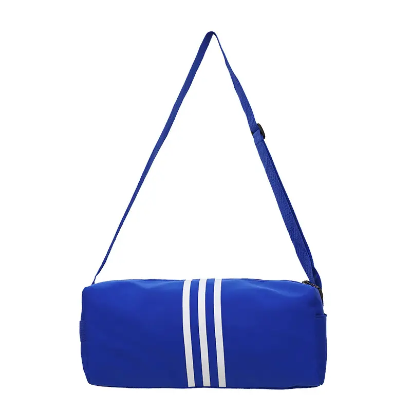 Unisex Striped Crossbody Bag Black Casual Travel