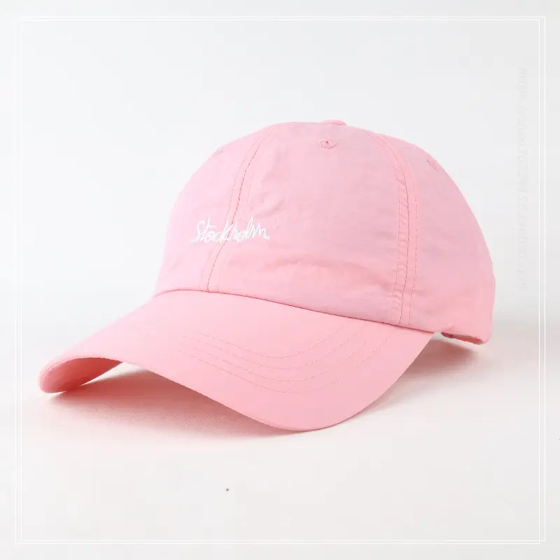 Light Blue Korean Style Baseball Cap for Women Spring Summer