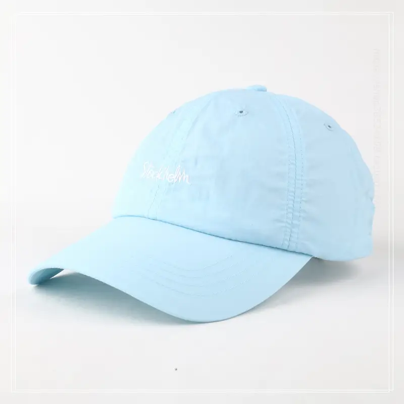 Light Blue Korean Style Baseball Cap for Women Spring Summer
