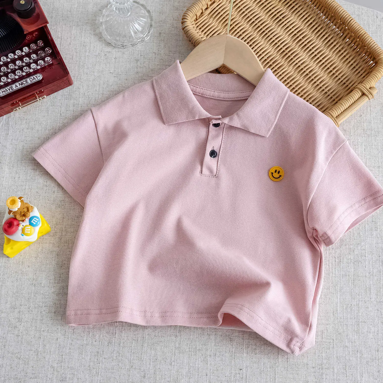 White Boys Polo Shirt 2025 Summer Casual Top - Image 6