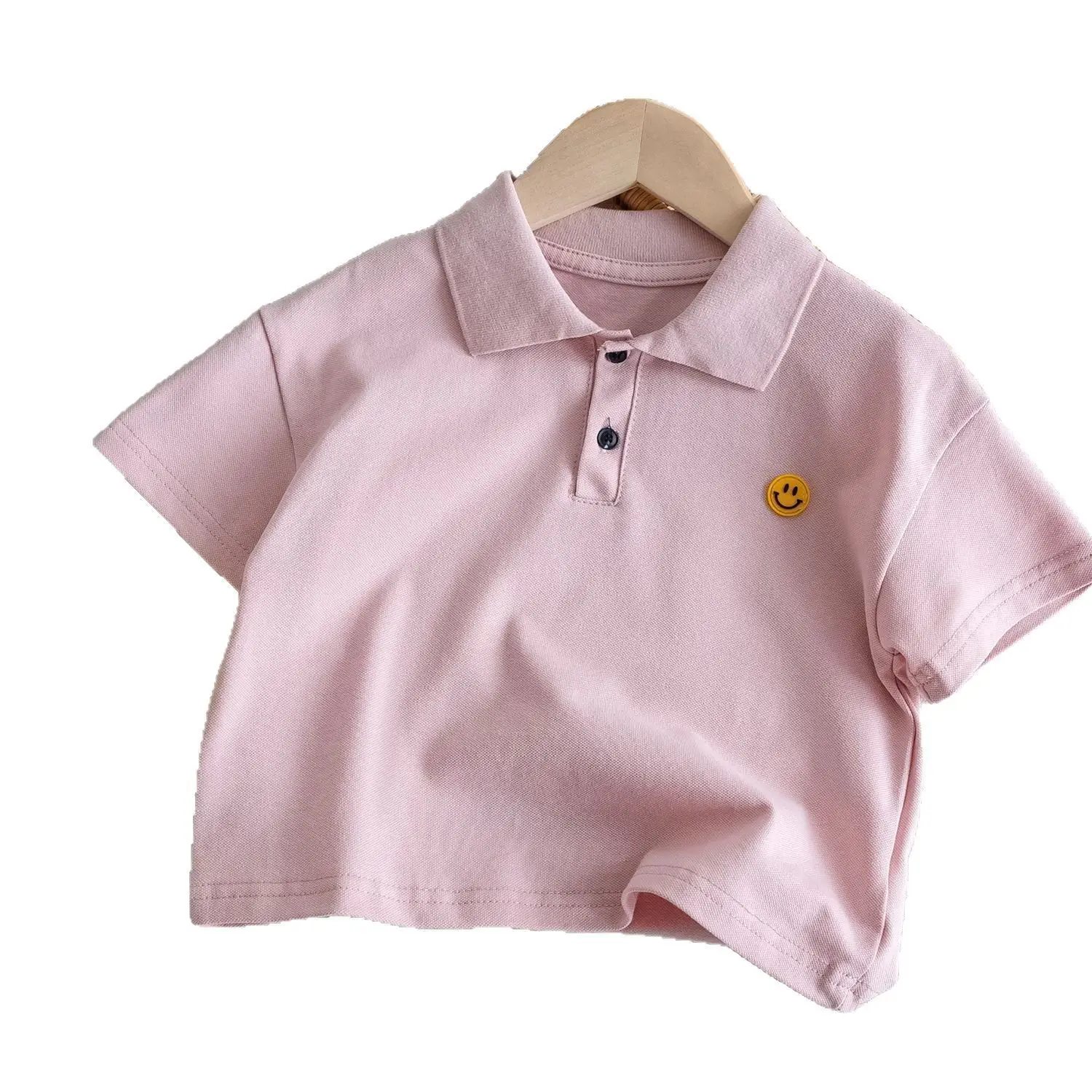White Boys Polo Shirt 2025 Summer Casual Top - Image 7