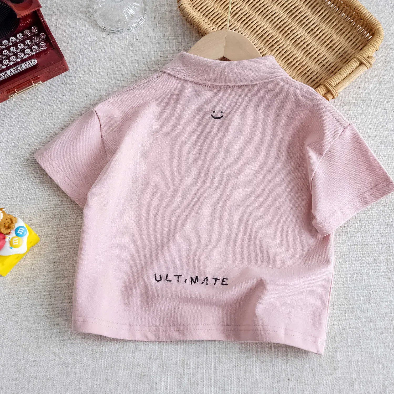 White Boys Polo Shirt 2025 Summer Casual Top — feature 12