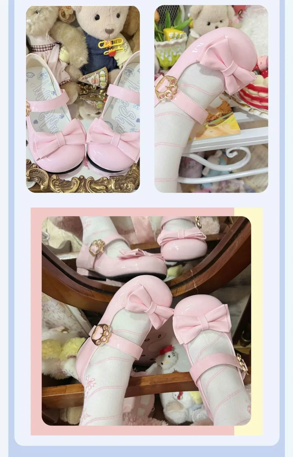 Sweet Bow Round-Toe Shoes from Uncle Cat's Shoe Shop, Original Cute Lolita Shoes, Low-Heeled Round-Toe Lolita Shoes — feature 12