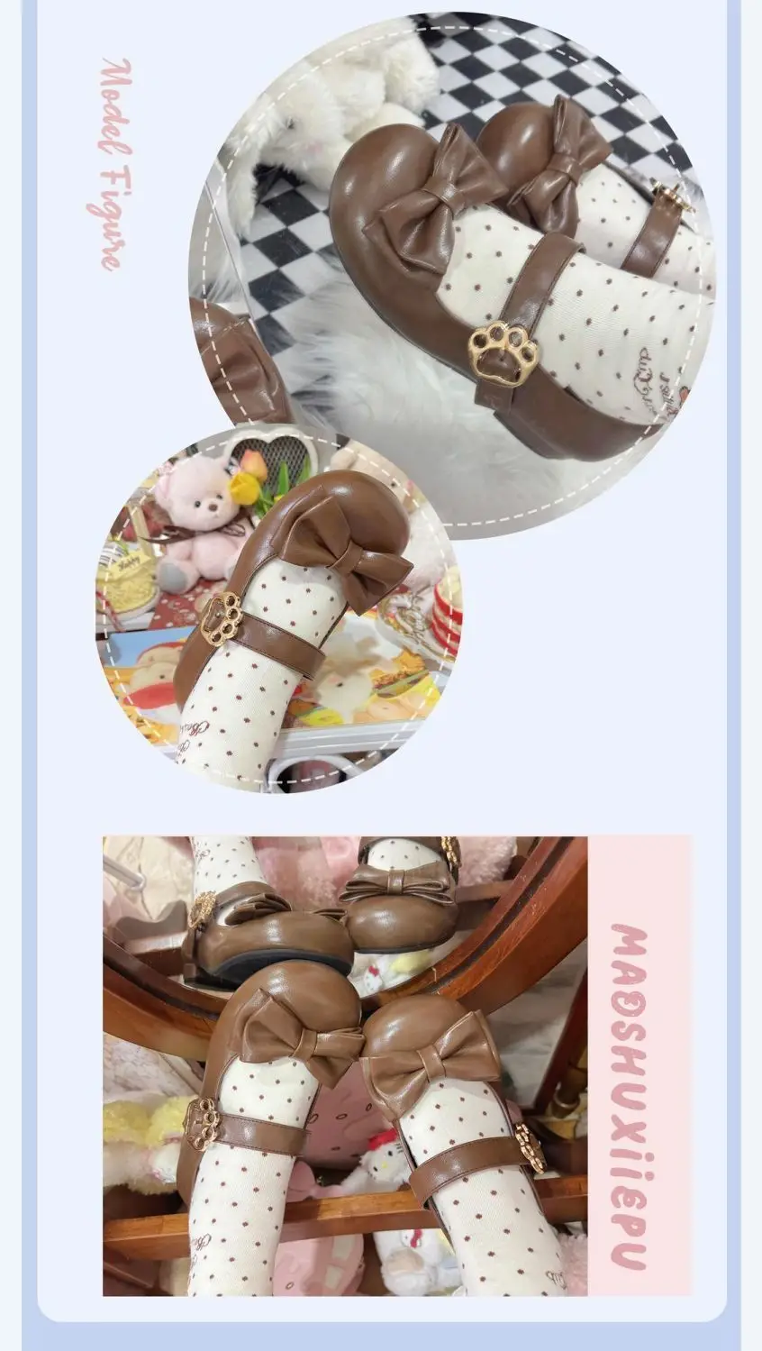 Sweet Bow Round-Toe Shoes from Uncle Cat's Shoe Shop, Original Cute Lolita Shoes, Low-Heeled Round-Toe Lolita Shoes — feature 6