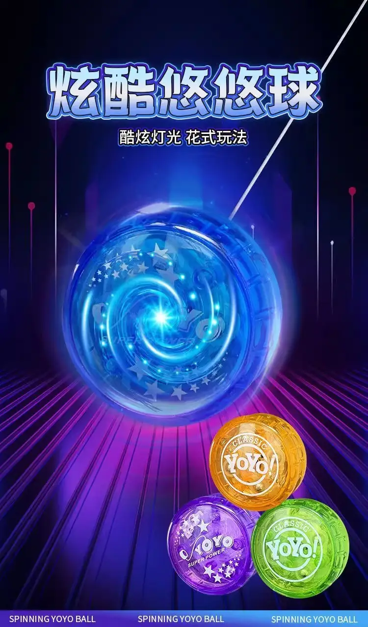 [Ready Stock for Quick Delivery] New Yo-Yo Kidsren's Toy Yo-Yo Live Sleep Automatic Spin and Light up — feature 1