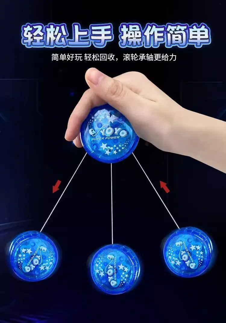 [Ready Stock for Quick Delivery] New Yo-Yo Kidsren's Toy Yo-Yo Live Sleep Automatic Spin and Light up — feature 2