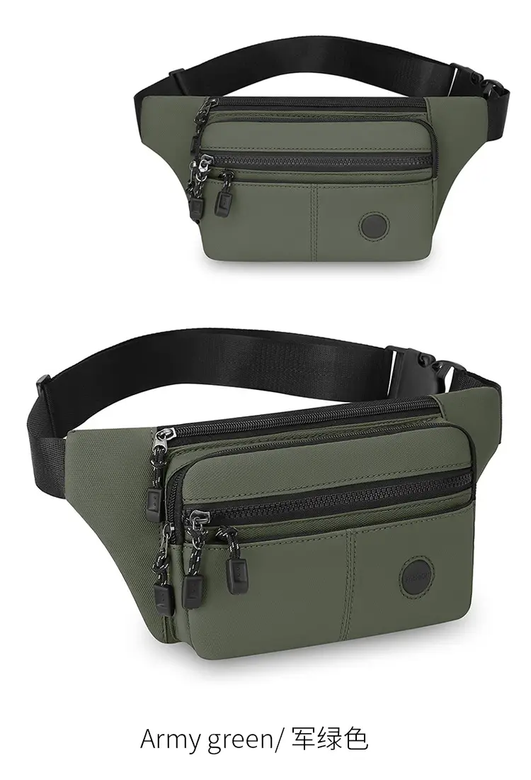 Men's Multi-Layer Crossbody Bag Navy Blue — feature 11
