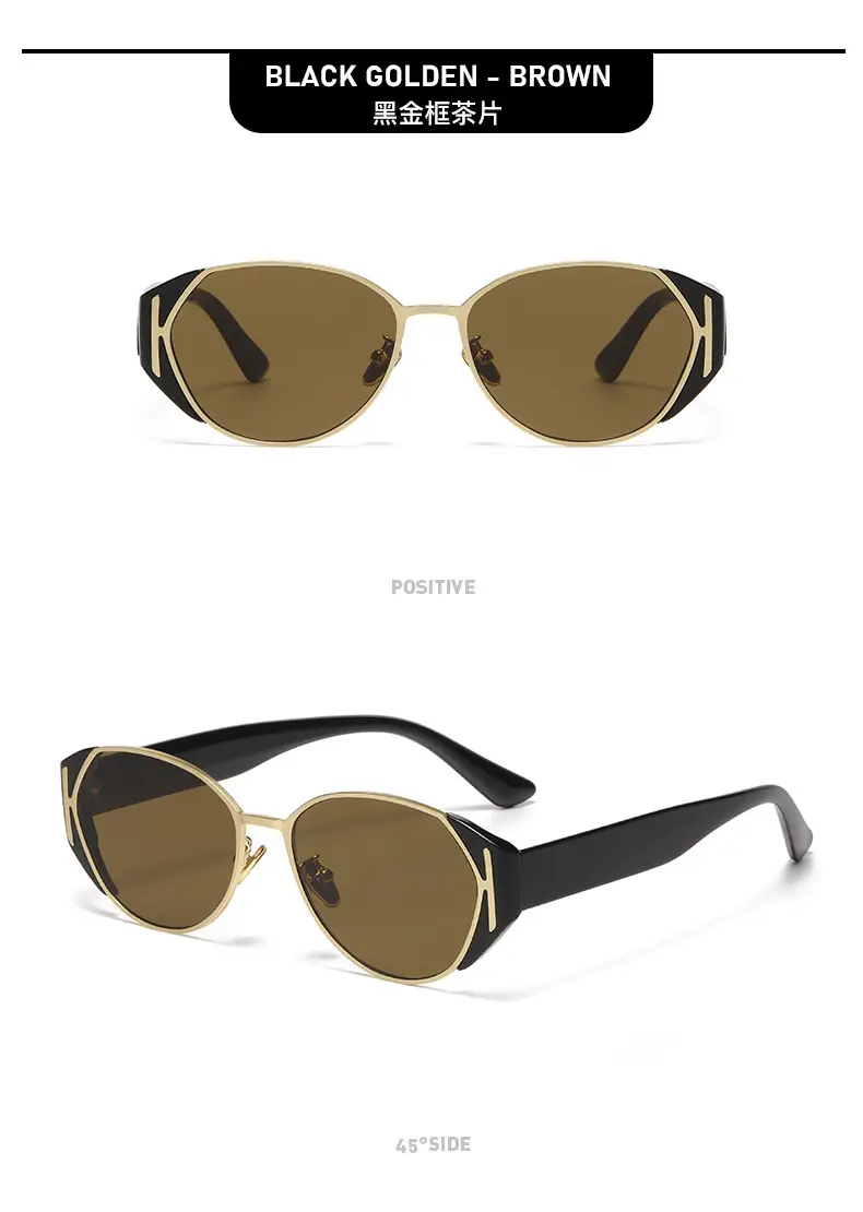 Ice Cube Sunglasses Anti-UV Cat-Eye Black — feature 12