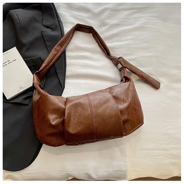 Korean Style Leather Bag Beige Large Capacity — feature 28