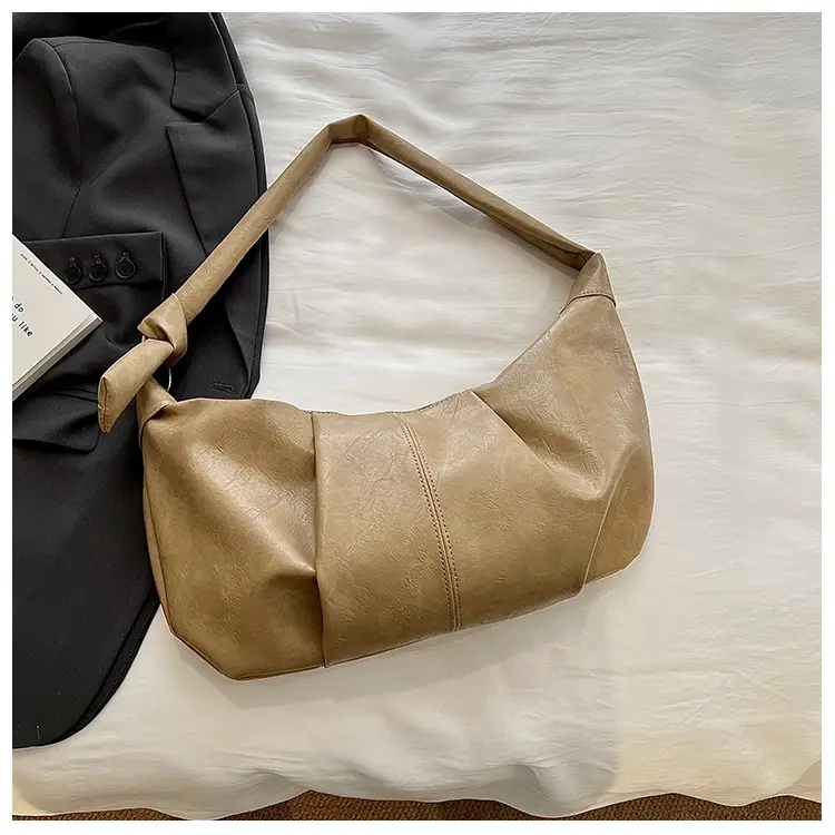 Korean Style Leather Bag Beige Large Capacity — feature 30