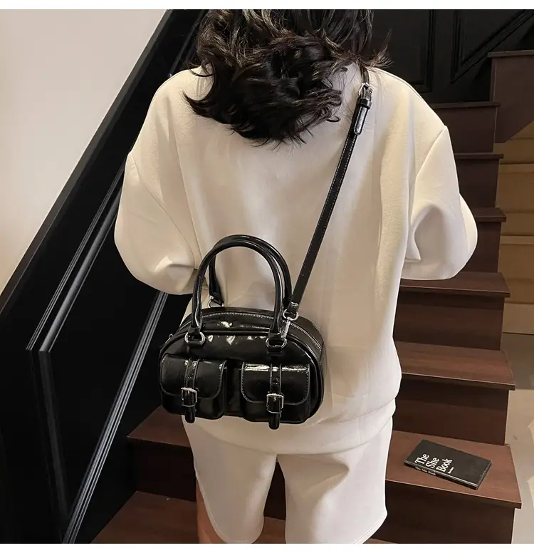 Women's Yellow Leather Shoulder Crossbody Bag 2025 — feature 15