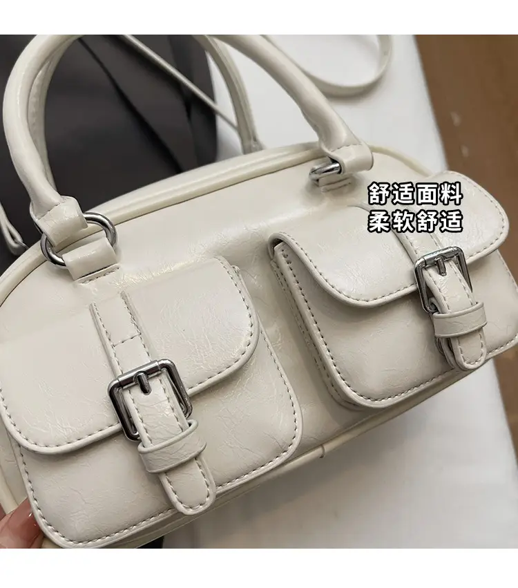 Women's Yellow Leather Shoulder Crossbody Bag 2025 — feature 2
