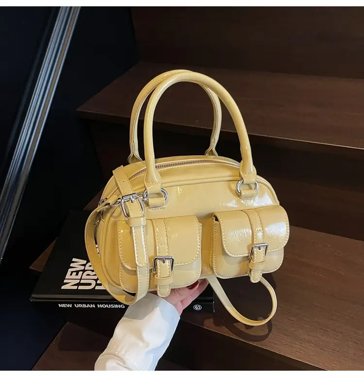 Women's Yellow Leather Shoulder Crossbody Bag 2025 — feature 25