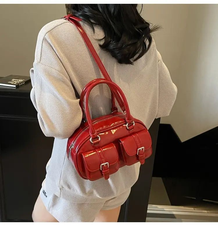 Women's Yellow Leather Shoulder Crossbody Bag 2025 — feature 8