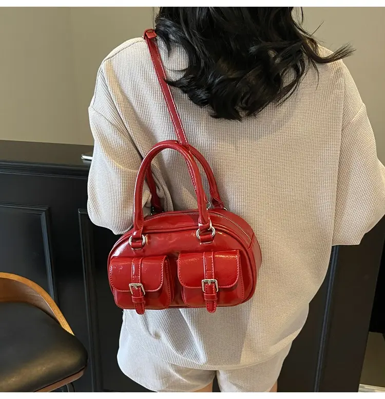 Women's Yellow Leather Shoulder Crossbody Bag 2025 — feature 9