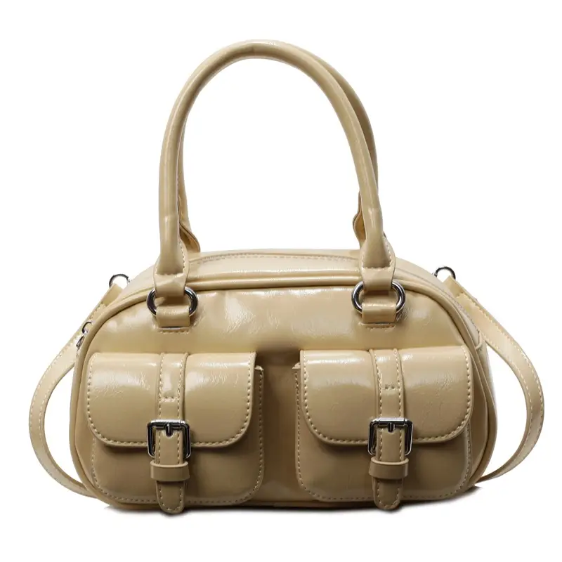 Women's Yellow Leather Shoulder Crossbody Bag 2025