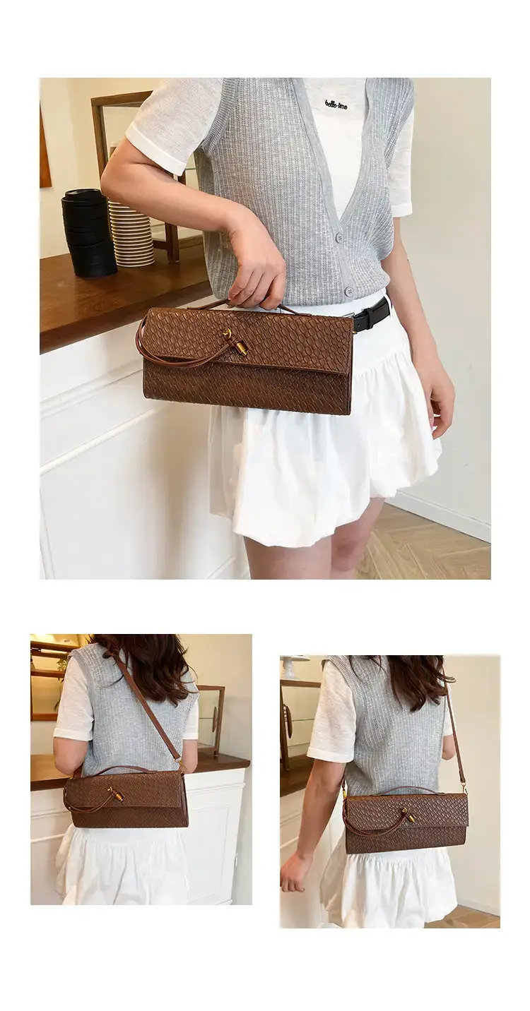 Black Woven Crossbody Bag for Women Luxury Shoulder Bag — feature 12