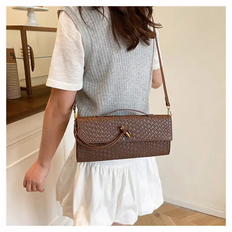 Black Woven Crossbody Bag for Women Luxury Shoulder Bag — feature 19