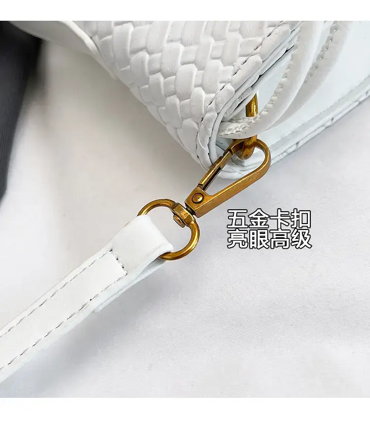 Black Woven Crossbody Bag for Women Luxury Shoulder Bag — feature 7