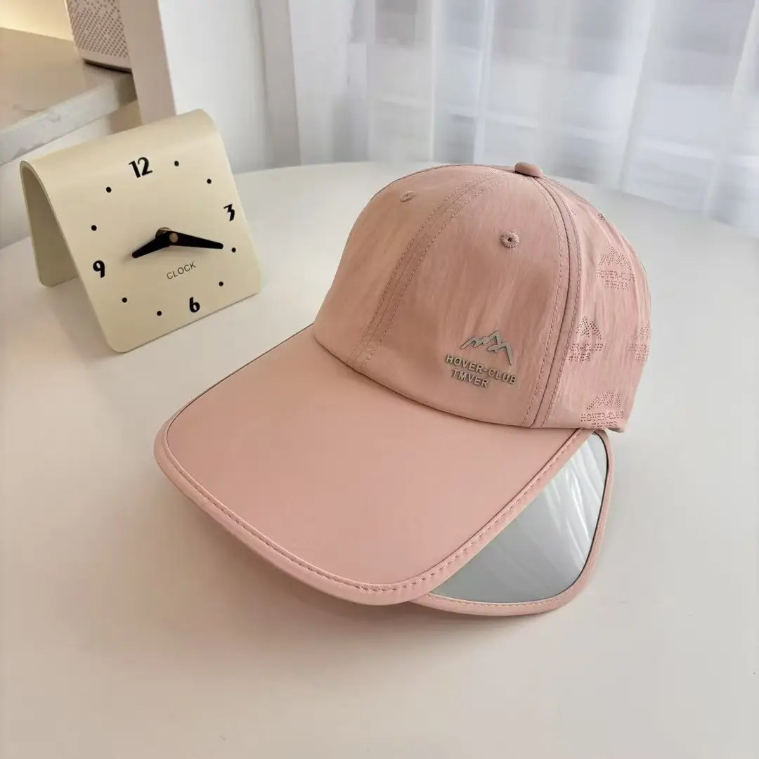 Korean Style Beige Duckbill Cap with Wide Brim Sunshade - Image 4