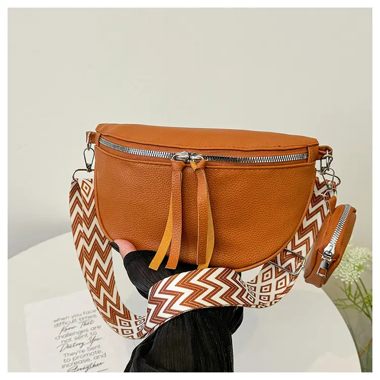 2024 Women's Pu Texture Chest Bag Set of 4 — feature 21
