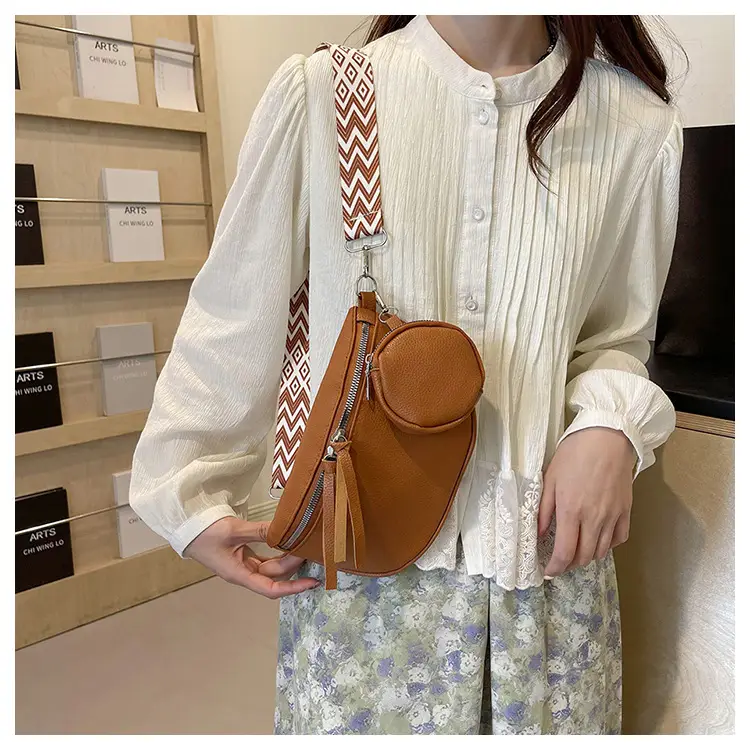2024 Women's Pu Texture Chest Bag Set of 4 — feature 23