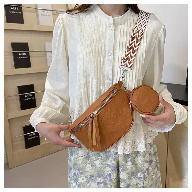 2024 Women's Pu Texture Chest Bag Set of 4 — feature 25