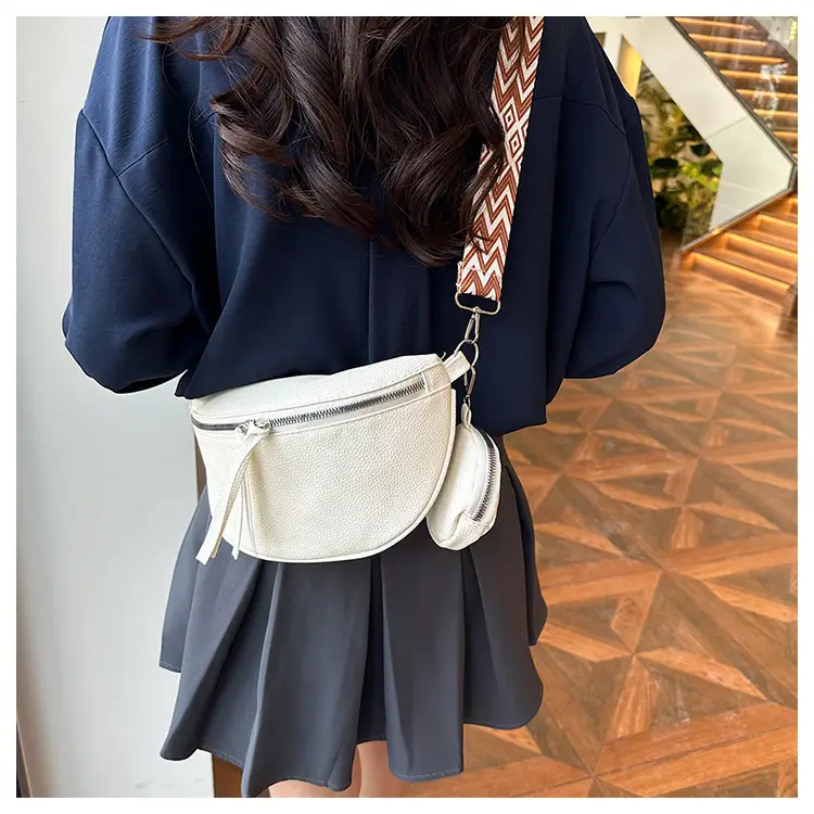 2024 Women's Pu Texture Chest Bag Set of 4 — feature 29